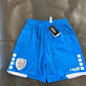 Capelli of New York Bright Blue Men's CS III Match Shorts with White Accents